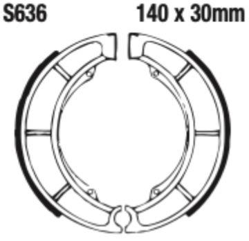 EBC S636 Brake Shoe Set