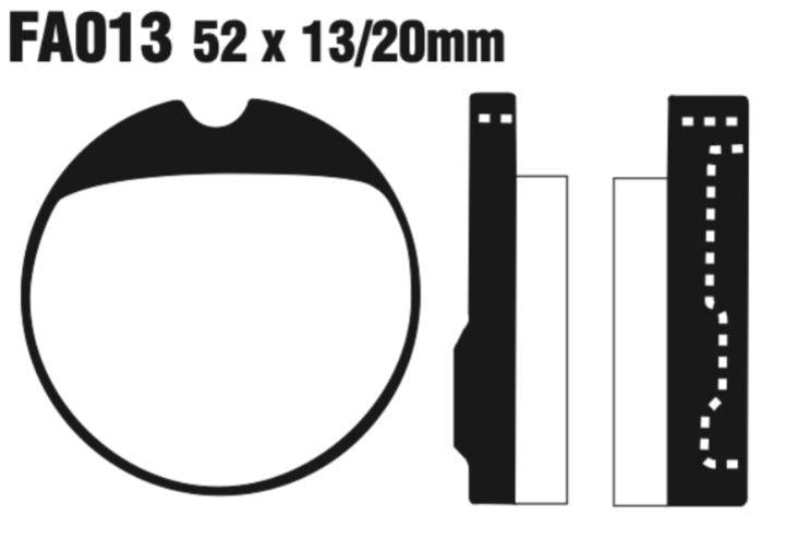 EBC Fa013 Fa Series Disc Pad Set Front (8601070) Honda Cb/Cj