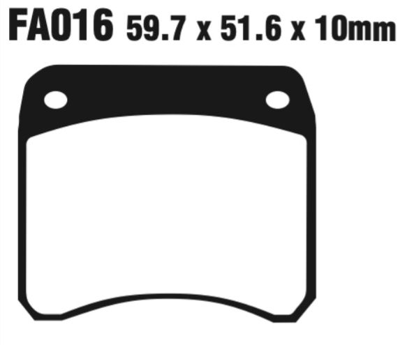 EBC Fa016Hh Double-H Sintered Disc Pad Set