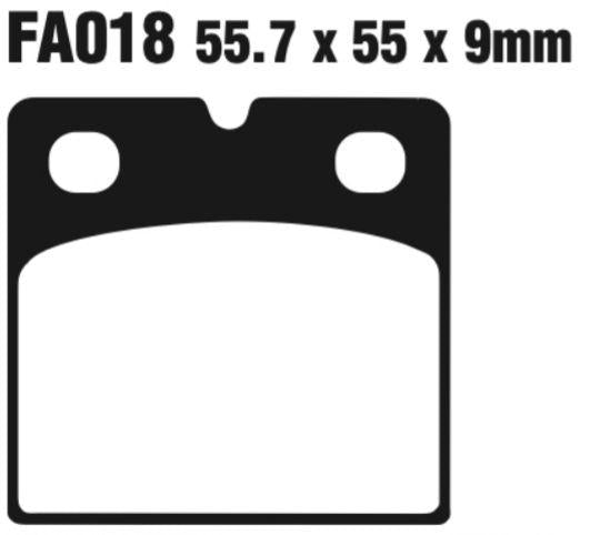 EBC Fa018Hh Double-H Sintered Disc Pad Set