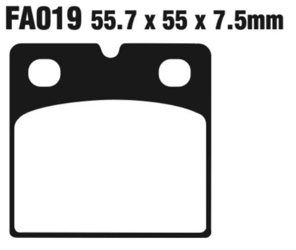 EBC Fa019 Fa Series Disc Pad Set Rear (8601076) For Ducati 750Ss 1975-1976