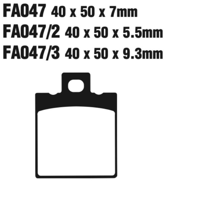 EBC Fa047Hh Double-H Sintered Disc Pad Set Front (8601104) For Apr/Ben/Bim/Cag/Duc/Gil/Lav/Guzz
