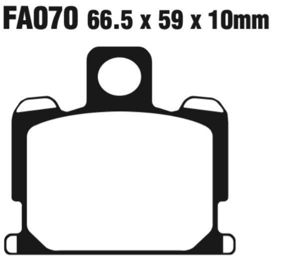 EBC Fa070 Fa Series Disc Pad Set Front (8601135) For Yamaha Rd/Xj