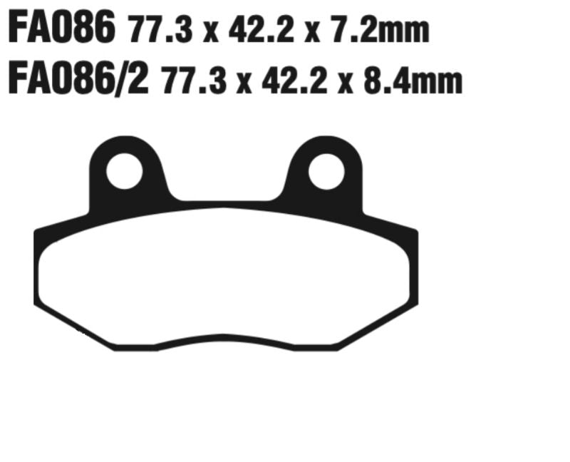 EBC Fa086Hh Double-H Sintered Disc Pad Set