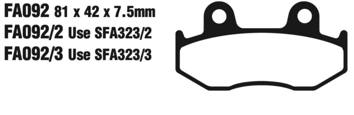 EBC Fa092R Fa Series R Disc Pad Set