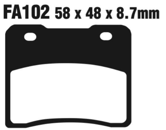 EBC Fa102 Fa Series Disc Pad Set