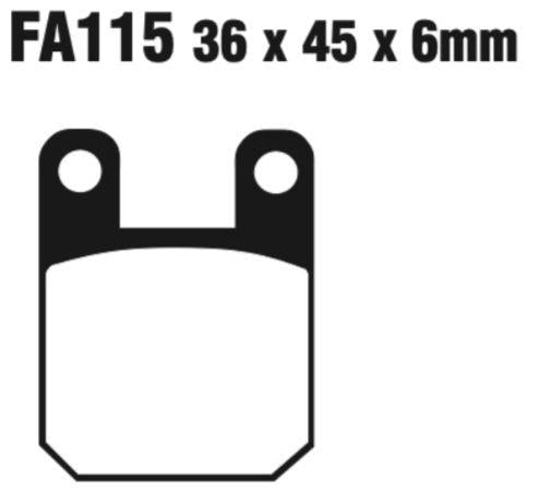 EBC Fa115 Fa Series Disc Pad Set