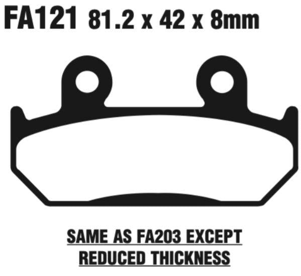 EBC Fa121 Fa Series Disc Pad Set