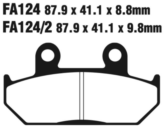 EBC Fa124 Fa Series Disc Pad Set