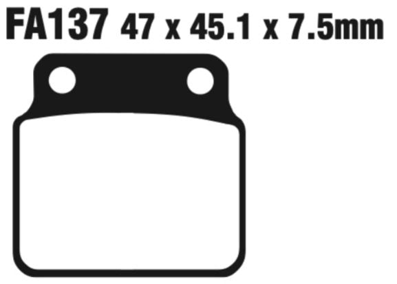 EBC Fa137Tt Carbon Tt Disc Pad Set