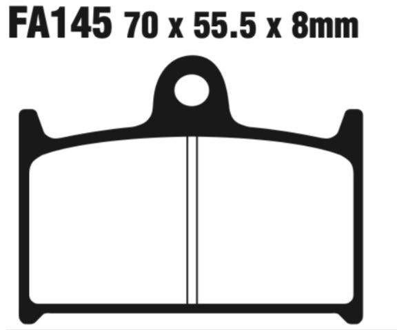 EBC Fa145 Fa Series Disc Pad Set Front (8601243) For Muz/Suzuki