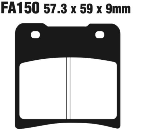 EBC Fa150 Fa Series Disc Pad Set Rear (8601249) For Suzuki Gv1400 1986-1988