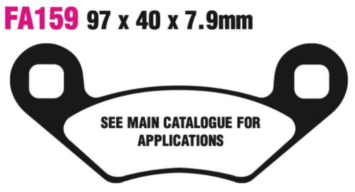 EBC Fa159R Fa Series R Disc Pad Set