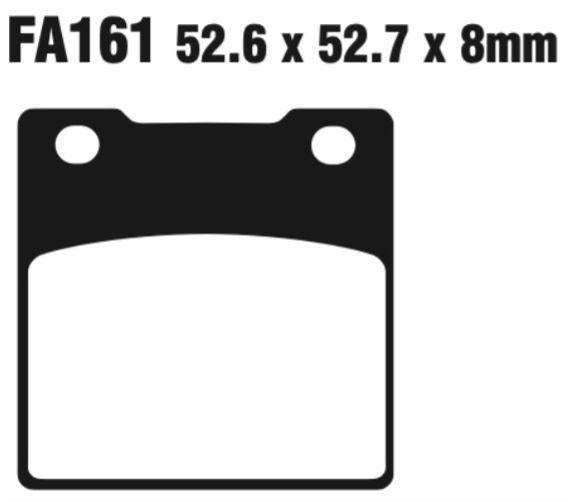 EBC Fa161 Fa Series Disc Pad Set Rear (8601266) For Kawasaki Z/Zrx/Zx/Zxr/Zzr