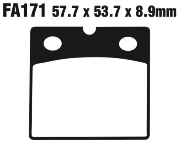 EBC Fa171 Fa Series Disc Pad Set Front (8601277) For Bmw/Quadzilla