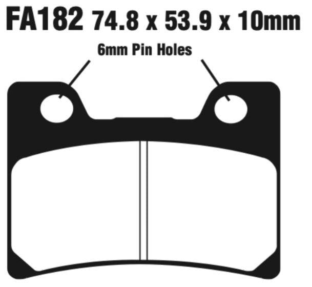 EBC Fa182Hh Double-H Sintered Disc Pad Set