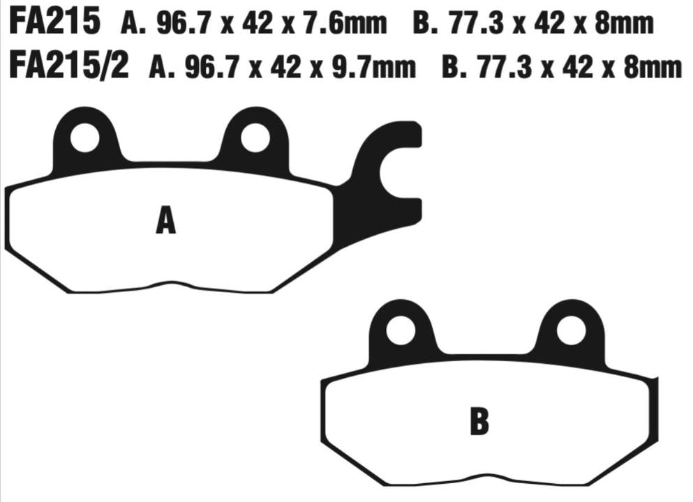 EBC Fa215Hh Double-H Sintered Disc Pad Set