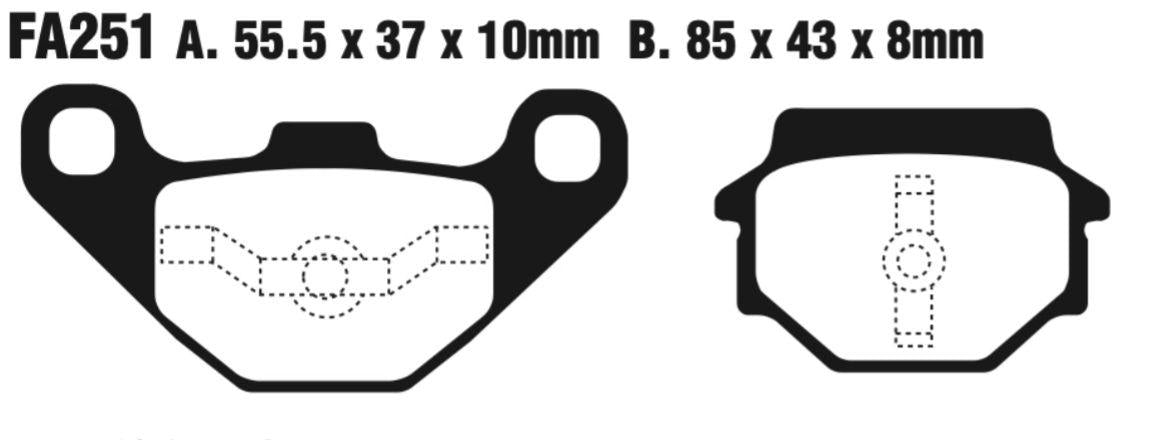 EBC Fa251 Fa Series Disc Pad Set