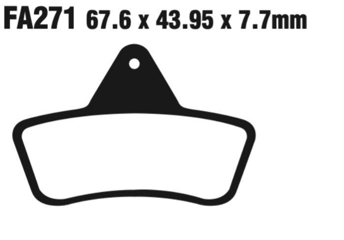 EBC Fa271Tt Carbon Tt Disc Pad Set