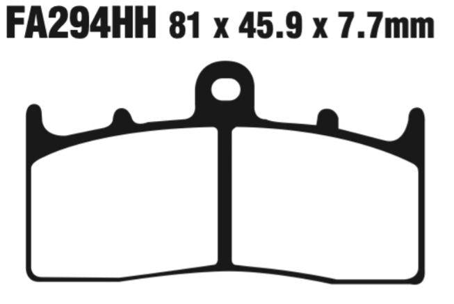 EBC Fa294Hh Double-H Sintered Disc Pad Set Front (8601401) For Bmw/Kawasaki