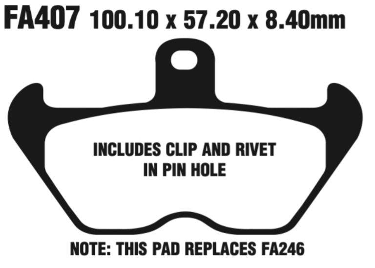 EBC Fa407 Fa Series Disc Pad Set