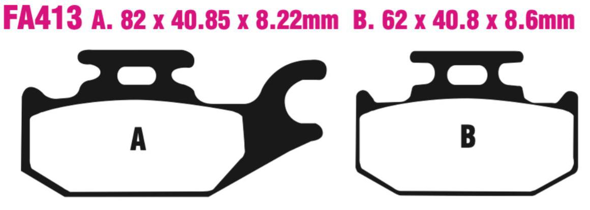 EBC Sfa413 Scooter Disc Pad Set