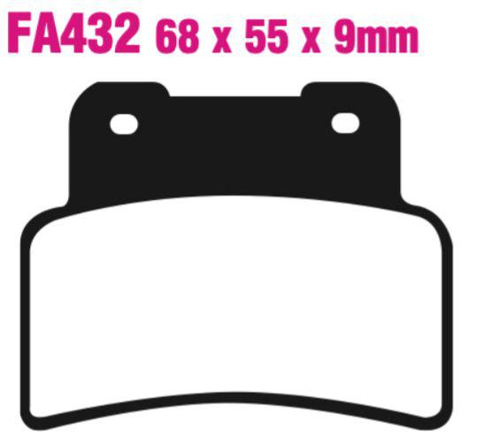 EBC Fa432Hh Double-H Sintered Disc Pad Set Front (8601506) For Aprilia/Yamaha