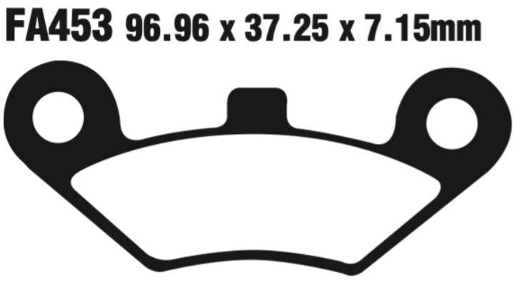 EBC Fa453R Fa Series R Disc Pad Set Front Left (8601531) For Cf/Goes/Lin/Quad