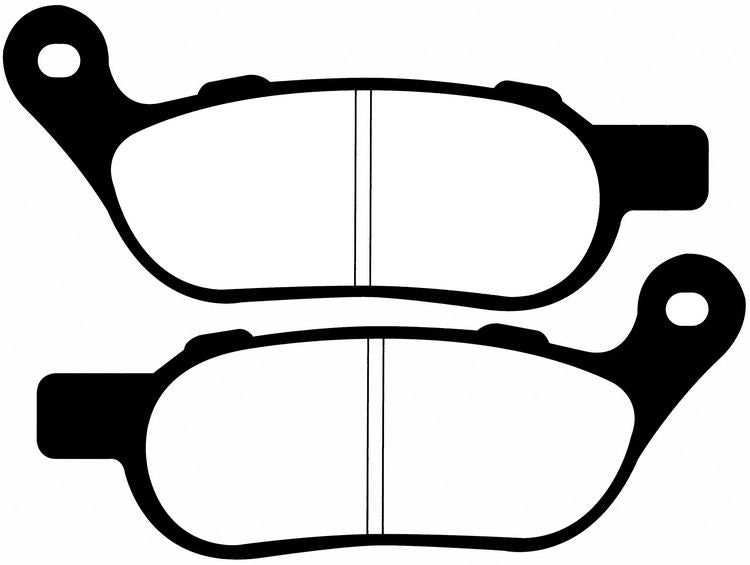 EBC Fa458Hh Double-H Sintered Disc Pad Set Rear (8601537) For Harley Davidson Dyna/Softail/S Series