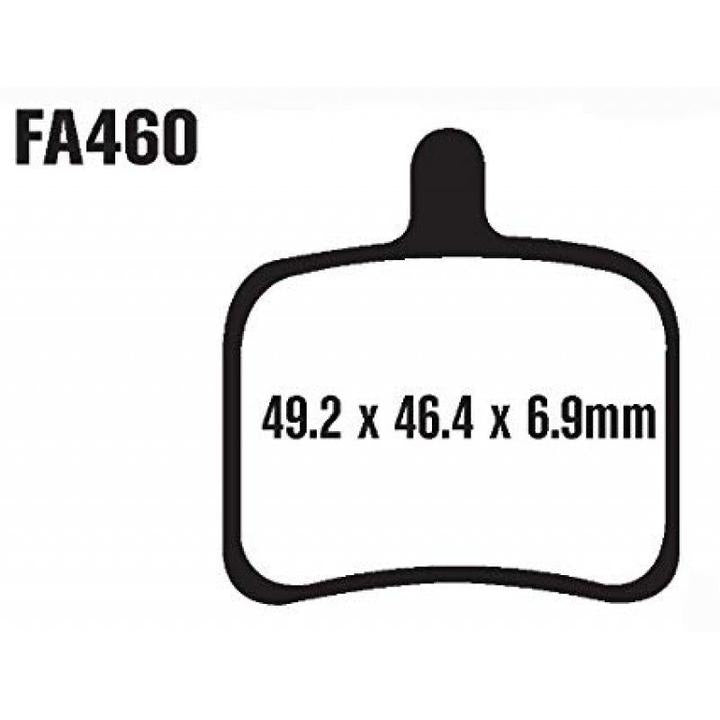 EBC Fa460Hh Double-H Sintered Disc Pad Set Rear (8601540) For Buell/Ebr
