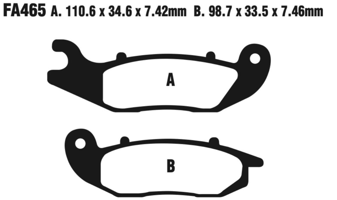 EBC Fa465R Fa Series R Disc Pad Set