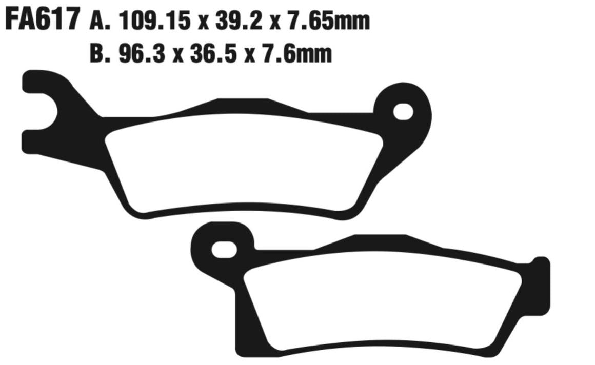 EBC Fa617R Fa Series R Disc Pad Set