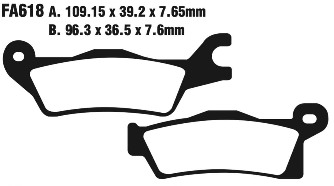 EBC Fa618R Fa Series R Disc Pad Set