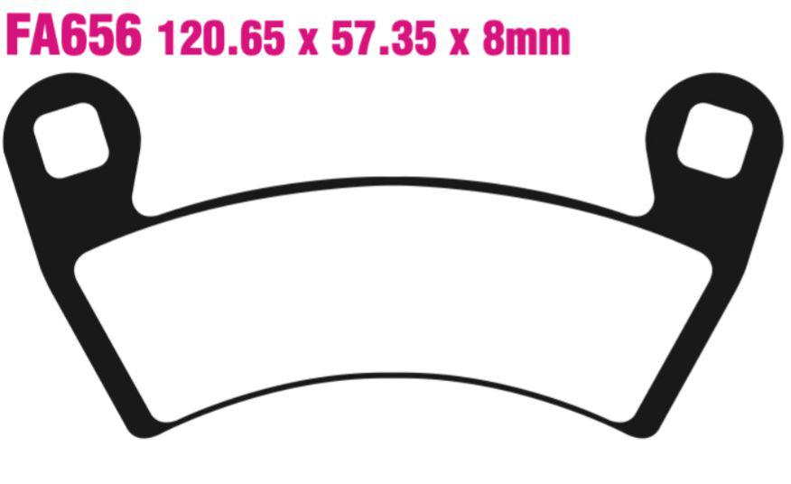 EBC Fa656R Fa Series R Disc Pad Set