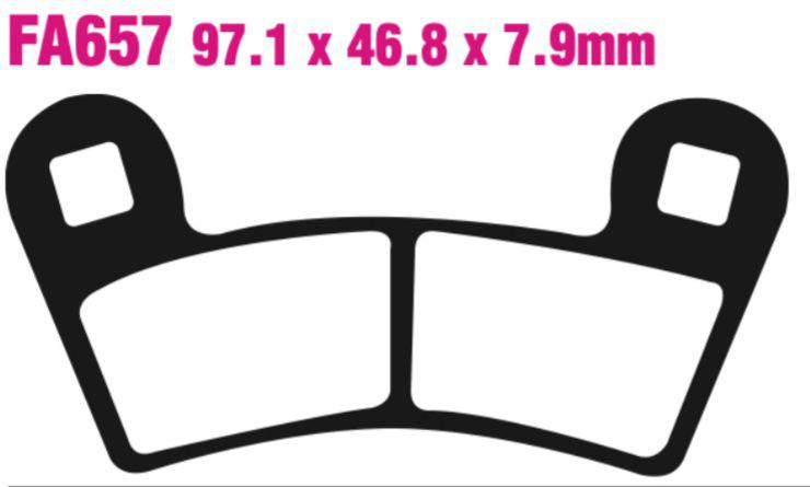 EBC Fa657R Fa Series R Disc Pad Set