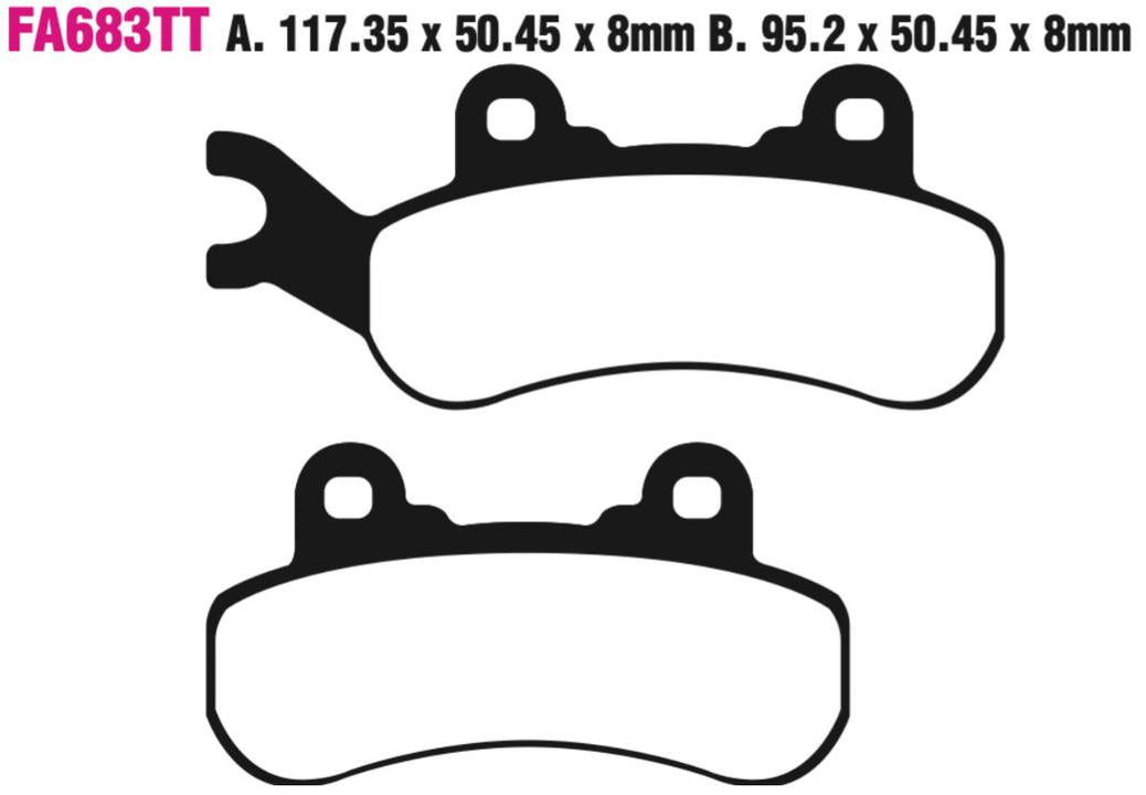 EBC Fa683R Fa Series R Disc Pad Set