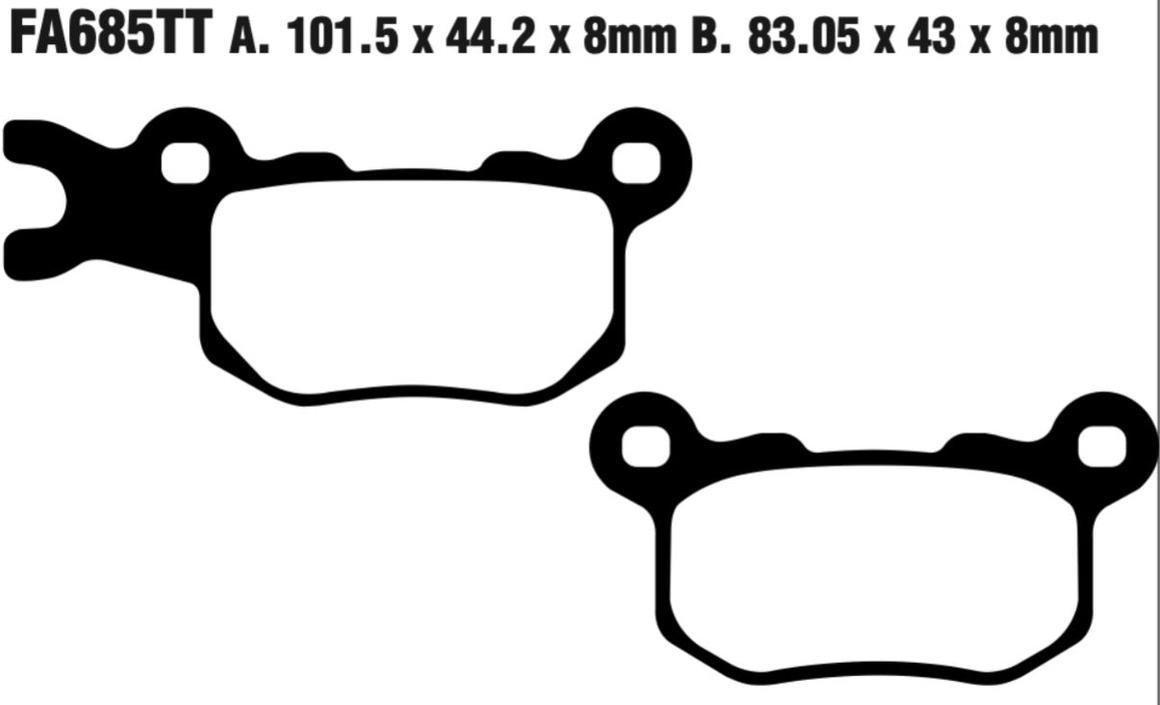 EBC Fa685R Fa Series R Disc Pad Set