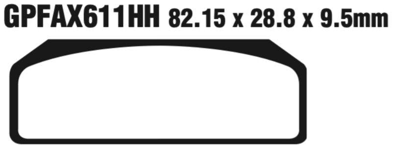 EBC Gpfax611Hh Gpfax Sintered (Race Only) Disc Pad Set
