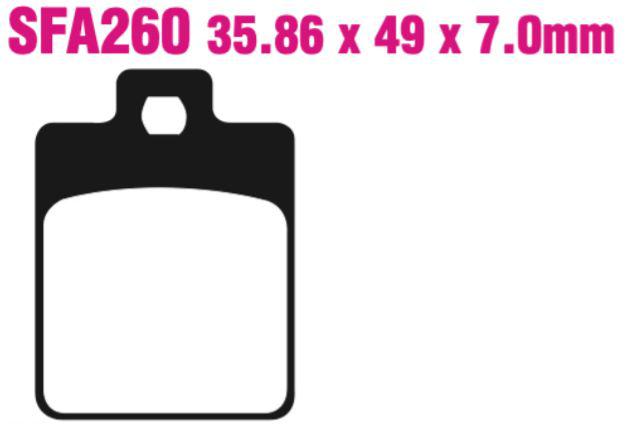 EBC Sfa260 Scooter Disc Pad Set