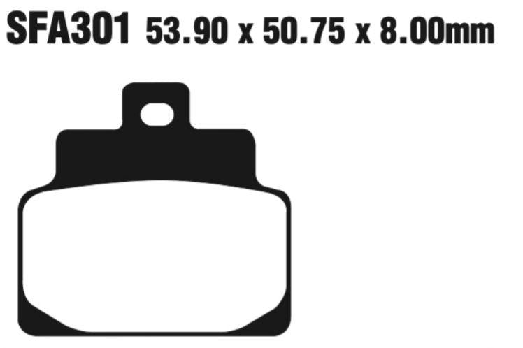 EBC Sfa301 Scooter Disc Pad Set Front (8601689) For Aprilia