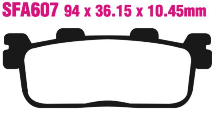 EBC Sfa607 Scooter Disc Pad Set Rear (8601729) For Kymco