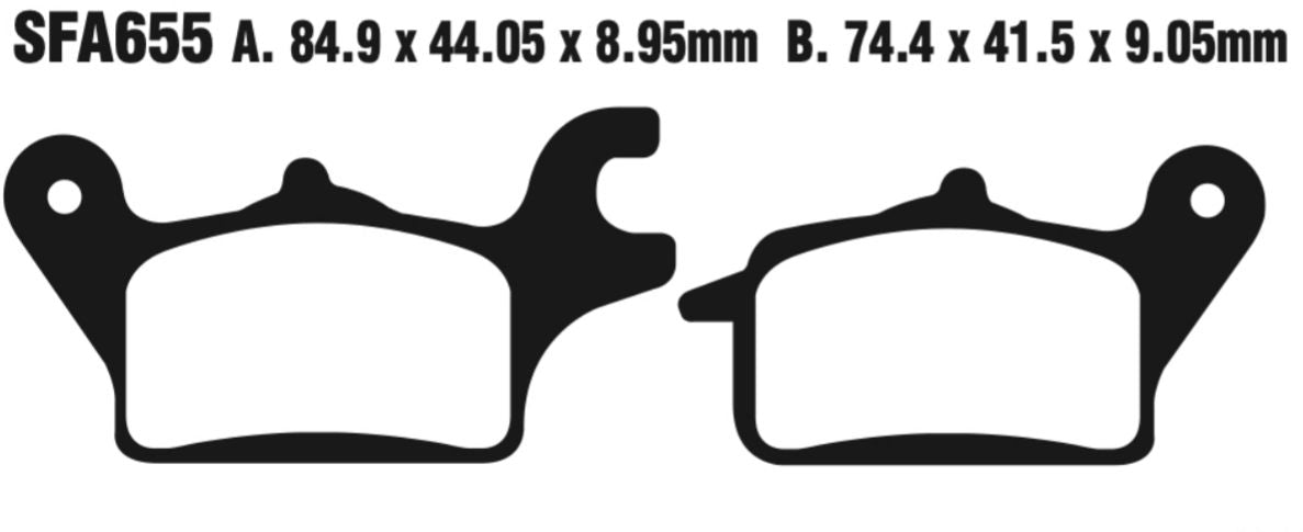 EBC Sfa655 Scooter Disc Pad Set