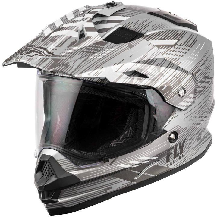 Fly Trekker Helmet Quantum Matt Grey / Dark Grey / Black