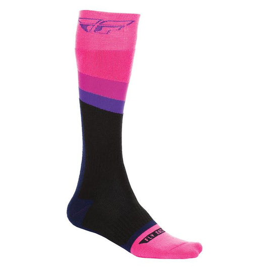 Fly Socks MX Thick Pink / Black