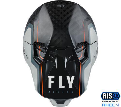 Fly Formula Carbon Helmet Axon Blk Gry Org Youth Large