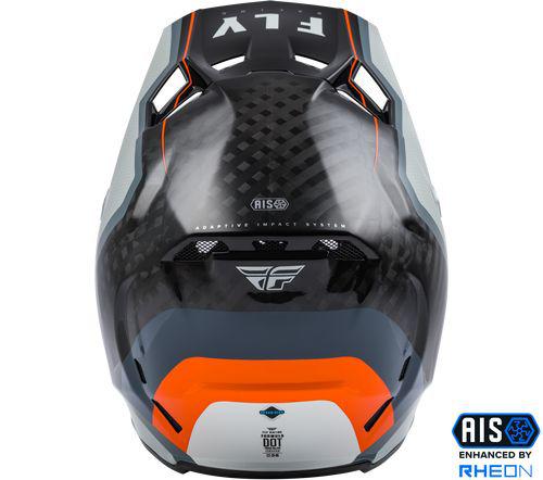Fly Formula Carbon Helmet Axon Blk Gry Org Youth Large