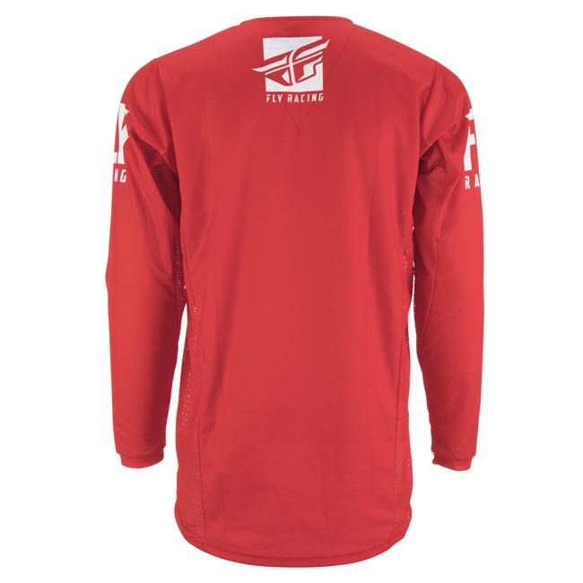 Fly Kinetic Jersey 19 Sheild Red / White