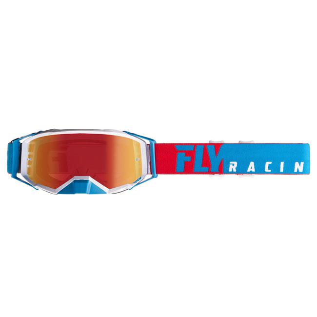 Fly Zone Pro Red / White / Blue - Red Mir / Clr Lens + Clear W / Pst