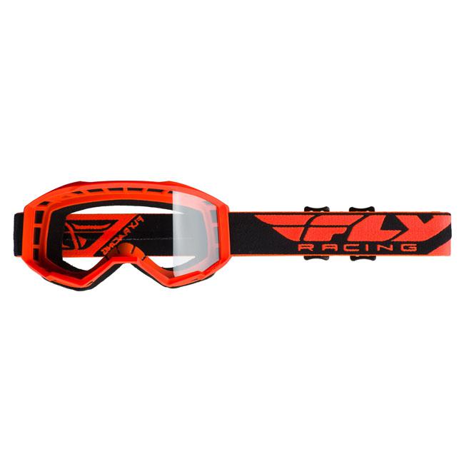 Fly Focus Hi-Vis Orange - Clear Lens