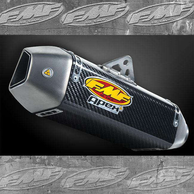 FMF Dual Carbon/Ti Apex Slip-On Mflrs Kawasaki Zx14 08-11 (42177)